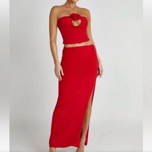 Megan Strapless Rose Top